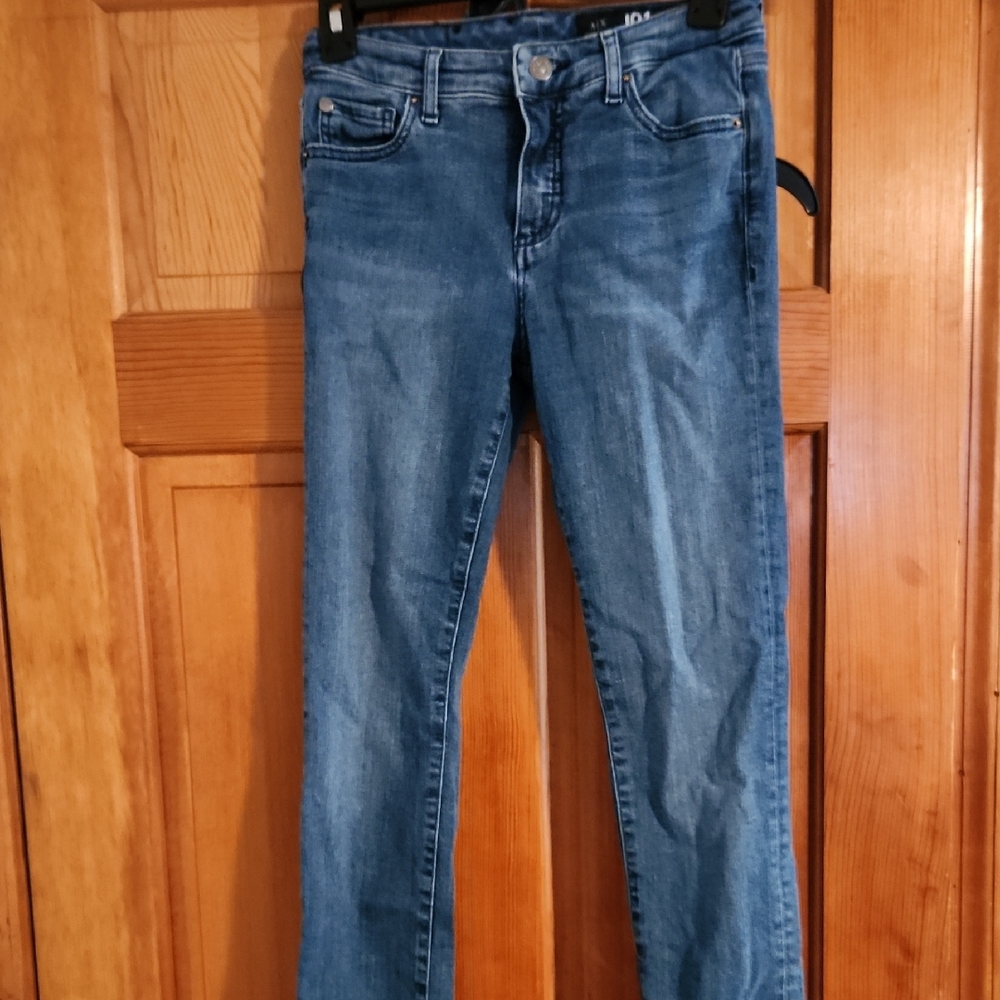 Armani Exchange Women's Mid-Blue Straight-Leg Jeans